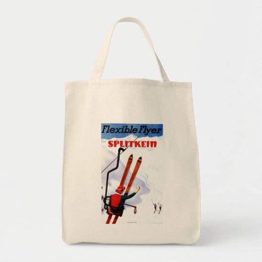 Flexibele brochure in Wooden Skis Promo Tote Bag (Voorkant)