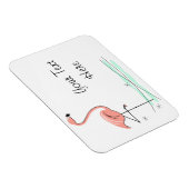 Flexibele Flamingo Ocean Side Text Magneet (Rechterzijde)