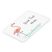 Flexibele Flamingo Ocean Side Text Magneet (Linkerzijde)