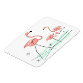 Flexibele Flamingo Ocean Trio 2 magnet Magneet (Linkerzijde)