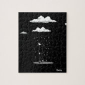 Flexibele foto-jigzaag regenpuzzel legpuzzel (Verticaal)