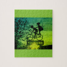 Flexibele foto-kinder puzzel met cadeaudoos