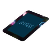 Flexibele foto-magneet met 'Visualize' Magneet (Linkerzijde)