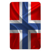 Flexibele foto Magnet #Noorse vlag Magneet (Verticaal)