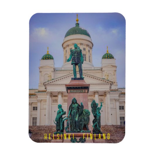 Flexibele fotomagneet Helsinki Finland Magneet (Verticaal)