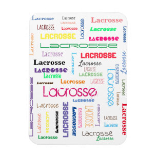 Flexibele fotomagneet Lacrosse Typografie Magneet