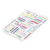 Flexibele fotomagneet Lacrosse Typografie Magneet (Linkerzijde)