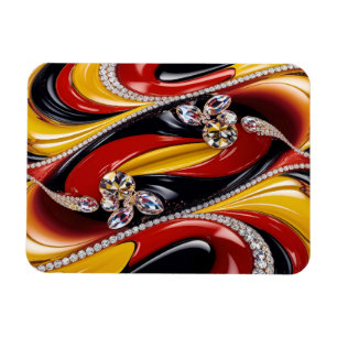 Flexibele fotomagneet met Belgische kleuren Magneet