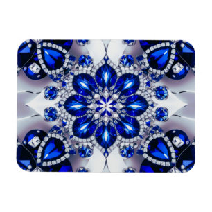 Flexibele fotomagneet met blauw-witte kleuren magneet