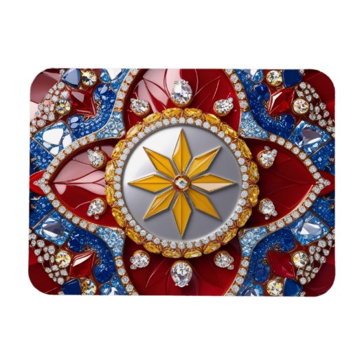 Flexibele fotomagneet met Colombia Kleuren Magneet (Horizontaal)