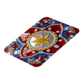 Flexibele fotomagneet met Colombia Kleuren Magneet (Linkerzijde)