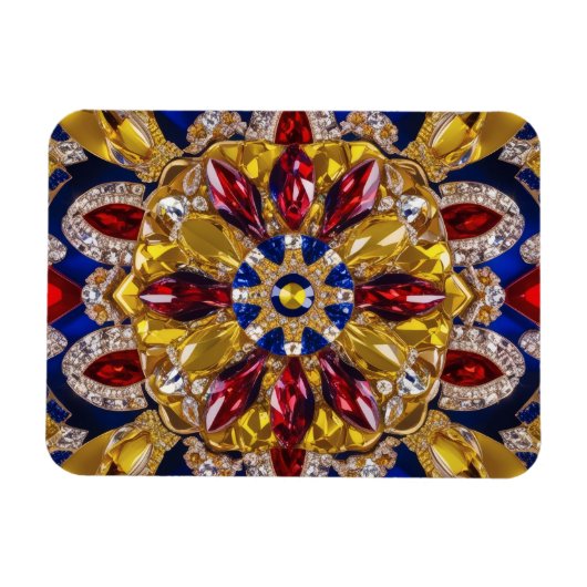 Flexibele fotomagneet met Colombiaanse kleuren Magneet (Horizontaal)