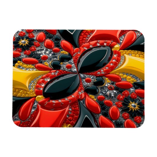 Flexibele fotomagneet met Duitsland Kleuren Magneet (Horizontaal)