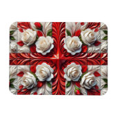 Flexibele fotomagneet met Engelse Rozen Design Magneet (Horizontaal)