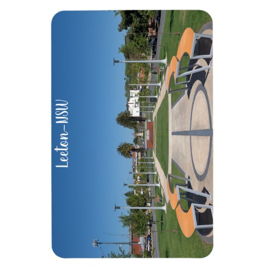 Flexibele fotomagneet met foto van Leeton Magneet (Verticaal)