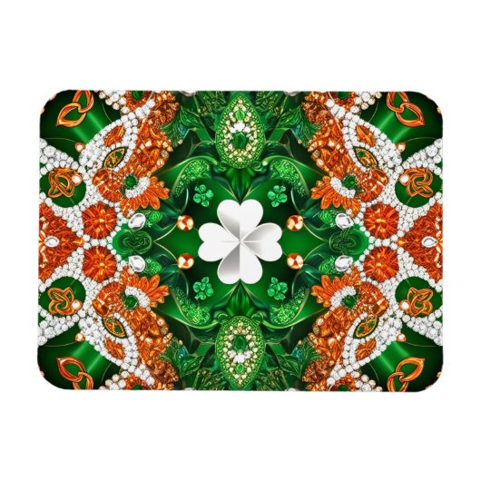 Flexibele fotomagneet met Ierland Kleuren Magneet (Horizontaal)