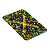 Flexibele fotomagneet met Jamaicaanse kleuren Magneet (Rechterzijde)