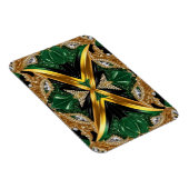 Flexibele fotomagneet met Jamaicaanse kleuren Magneet (Rechterzijde)