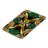 Flexibele fotomagneet met Jamaicaanse kleuren Magneet (Linkerzijde)