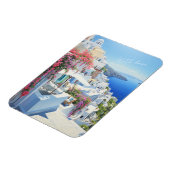 Flexibele fotomagneet "Met liefde" Santorini Magneet (Linkerzijde)