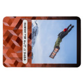 Flexibele fotomagneet met moderne aangepaste onder magneet (Horizontaal)