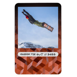 Flexibele fotomagneet met moderne aangepaste onder magneet