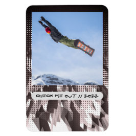 Flexibele fotomagneet met moderne aangepaste onder magneet