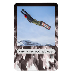 Flexibele fotomagneet met moderne aangepaste onder magneet