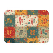 Flexibele fotomagneet met nieuwjaarsvibe magneet (Horizontaal)