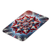 Flexibele fotomagneet met Noorse kleuren Magneet (Linkerzijde)