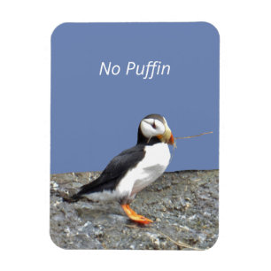 Flexibele fotomagneet met puffin magneet