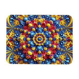 Flexibele fotomagneet met Roemeense kleuren Magneet