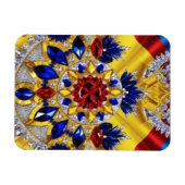 Flexibele fotomagneet met Roemenië Kleuren Magneet (Horizontaal)