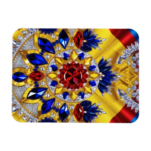 Flexibele fotomagneet met Roemenië Kleuren Magneet (Horizontaal)