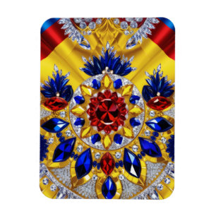 Flexibele fotomagneet met Roemenië Kleuren Magneet