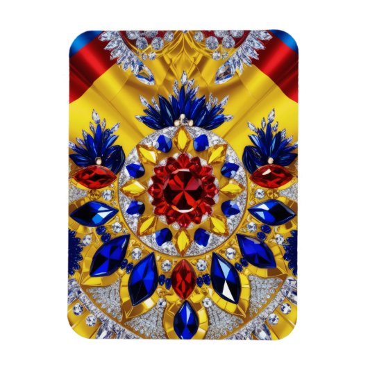 Flexibele fotomagneet met Roemenië Kleuren Magneet (Verticaal)