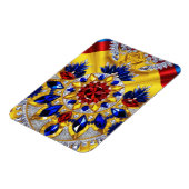 Flexibele fotomagneet met Roemenië Kleuren Magneet (Linkerzijde)