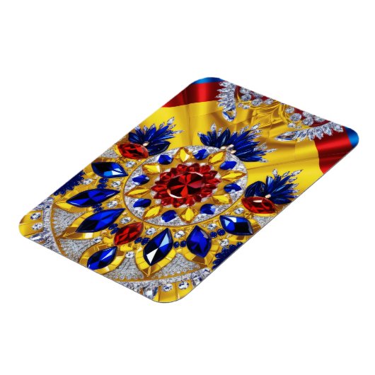 Flexibele fotomagneet met Roemenië Kleuren Magneet (Linkerzijde)