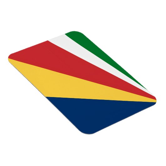 Flexibele fotomagneet met Seychellen kleuren Magneet (Rechterzijde)