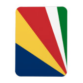 Flexibele fotomagneet met Seychellen kleuren Magneet (Verticaal)