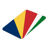 Flexibele fotomagneet met Seychellen kleuren Magneet (Linkerzijde)