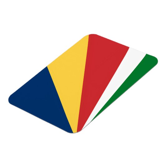 Flexibele fotomagneet met Seychellen kleuren Magneet (Linkerzijde)