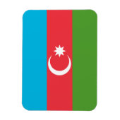 Flexibele fotomagneet met vlag van Azerbeidzjan Magneet (Verticaal)