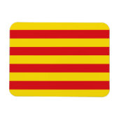 Flexibele fotomagneet met vlag van Catalonië Magneet (Horizontaal)