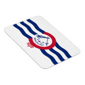 Flexibele fotomagneet met vlag van Cincinnati Magneet (Rechterzijde)