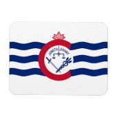 Flexibele fotomagneet met vlag van Cincinnati Magneet (Horizontaal)