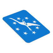 Flexibele fotomagneet met vlag van Corpus Christi Magneet (Rechterzijde)