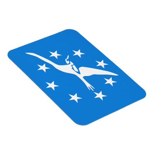 Flexibele fotomagneet met vlag van Corpus Christi Magneet (Rechterzijde)