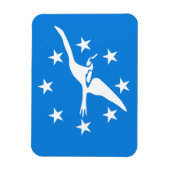 Flexibele fotomagneet met vlag van Corpus Christi Magneet (Verticaal)