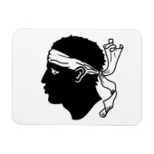 Flexibele fotomagneet met vlag van Corsica Magneet (Horizontaal)